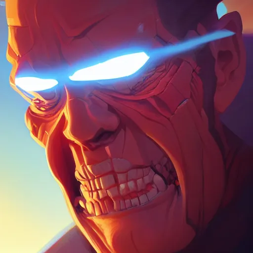 Image similar to hero world the terminator, behance hd by jesper ejsing, by rhads, makoto shinkai and lois van baarle, ilya kuvshinov, rossdraws global illumination