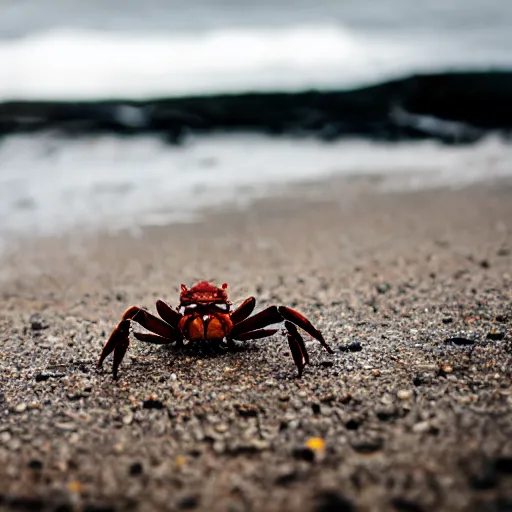 Prompt: an elderly man crab hybrid, canon eos r 3, f / 1. 4, iso 2 0 0, 1 / 1 6 0 s, 8 k, raw, unedited, symmetrical balance, in - frame