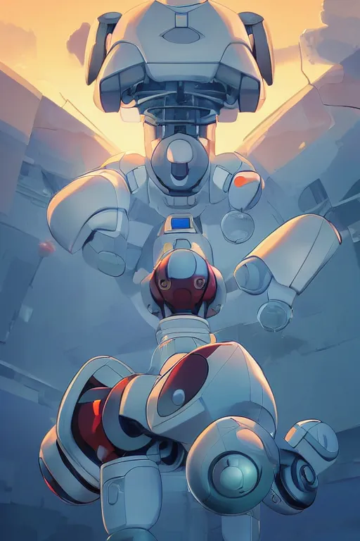 Image similar to metabots medabots medarotto medarot robot minimalist comics, behance hd by jesper ejsing, by rhads, makoto shinkai and lois van baarle, ilya kuvshinov, rossdraws global illumination ray tracing hdr radiating a glowing aura