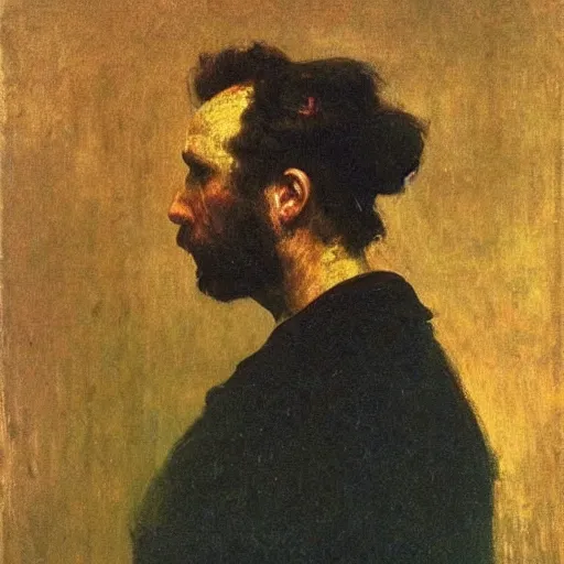 Prompt: self portrait of Ilya Repin