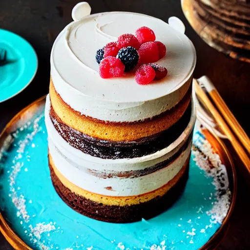 Image similar to photo of a delicious cake, award - winning, sharp focus