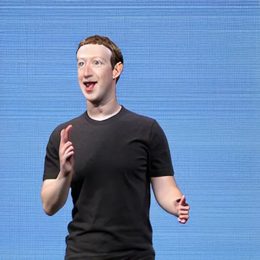 Image similar to mark zuckerberg as water