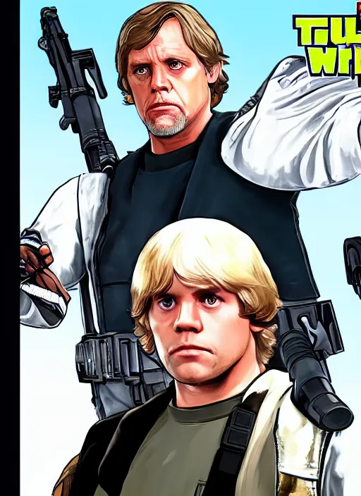 Image similar to luke skywalker in gta 5 loading screen