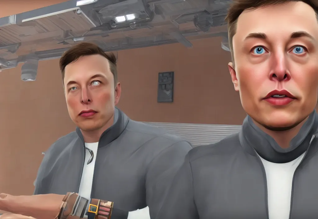 Image similar to a screenshot of elon musk in the video game in the sims. character customization, close up, 3 d rendering. unreal engine. amazing likeness. very detailed.