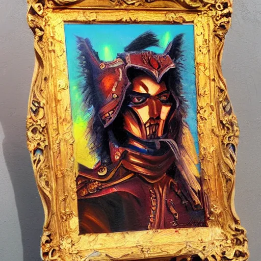 Image similar to zaratan dnd, oil painting