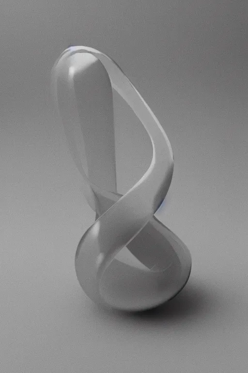 Prompt: klein bottle, 3 d render, octane render, blender, maya, white background, raytracing