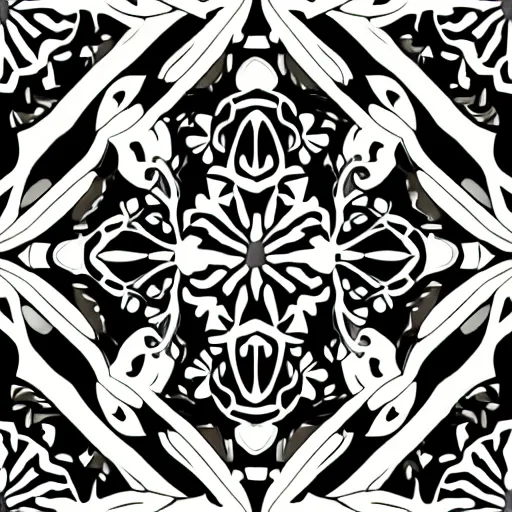 Image similar to symmetrical seamless pattern of 🏵