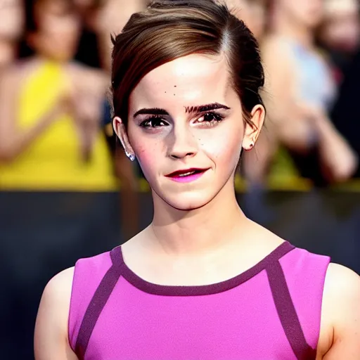 Image similar to emma watson. pixar style movie