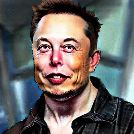 Image similar to elon musk as a dark elf in elder scrolls v skyrim