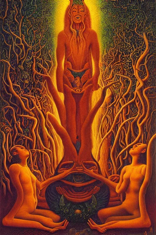 Prompt: The Ayahuasca Spirit, by Johfra Bosschart