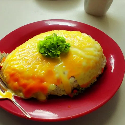 Prompt: omurice but it's sweet