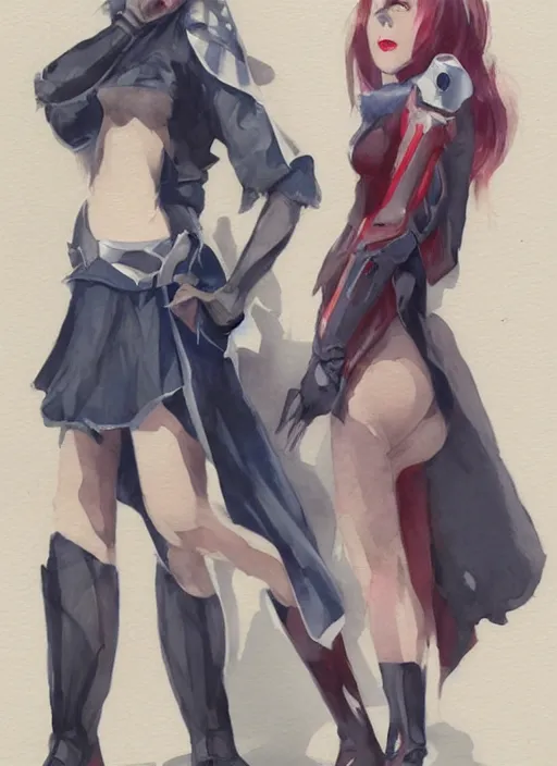 Image similar to concept art of comiket cosplay, pinterest, artstation trending, behance, watercolor, by coby whitmore, silver, laser light,