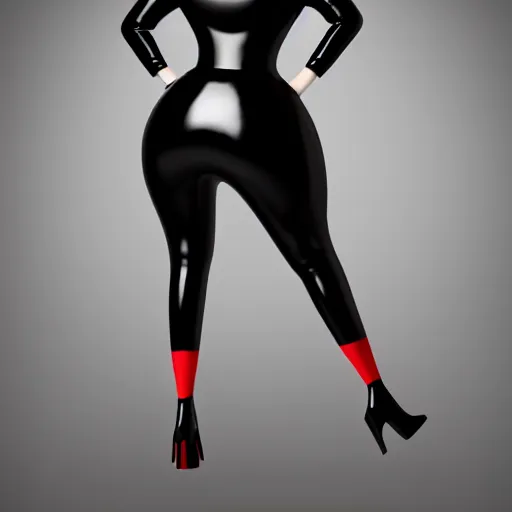 Prompt: a feminine curvy pale hot goth sweetie wearing a modest tight black and red latex-nylon high-neck dress, cgsociety, photorealistic, sublime-hyperadvanced-amorous ambience, 16k, smooth, sharp focus, trending on ArtStation, volumetric lighting, fully clothed, thin waist