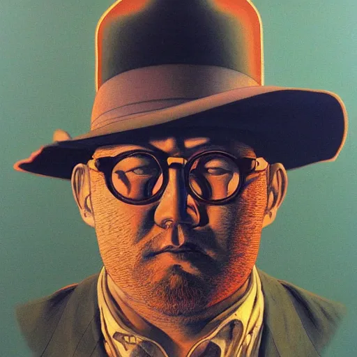 Image similar to citizen portrait soft light painted by james jean and katsuhiro otomo and erik jones, inspired by sergio leone, smooth face feature, intricate oil painting, high detail illustration, sharp high detail, manga and anime 1 9 9 9