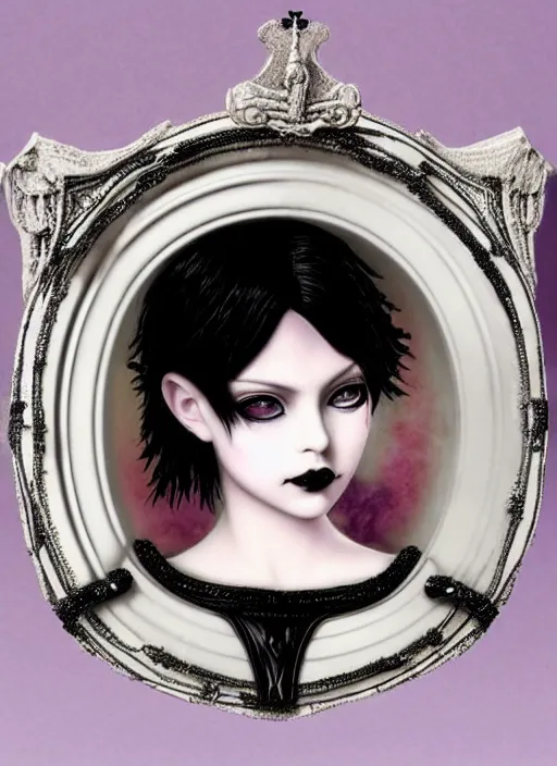 Image similar to ( ( gothic # ) ) princess portrait *. *. by battle angel alita * *, rene lalique, highly detailded