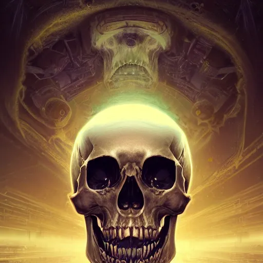 Image similar to portrait of a space pirate skull. intricate abstract. intricate artwork. nightmare fuel. terrifying. by Tooth Wu, wlop, beeple, dan mumford. octane render, trending on artstation, greg rutkowski very coherent symmetrical artwork. cinematic, hyper realism, high detail, octane render, 8k, iridescent accents, black and white