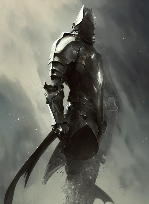 Prompt: digital painting of a human shark wearing knight armor, fantasy, portrait, scifi, realistic, detailed, concept art, ruan jia, wlop