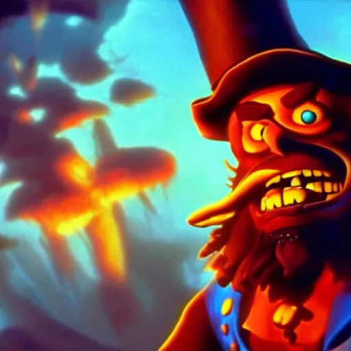 Image similar to stunning awe inspiring the ghost pirate lechuck from the secret of monkey island, movie still 8 k hdr atmospheric lighting