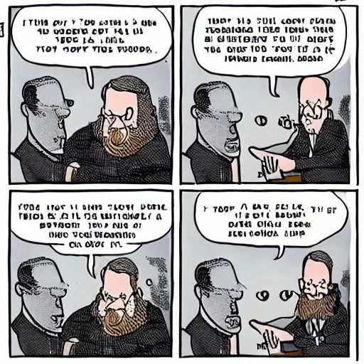 Image similar to dan benioff and george rr a martin cartoon strip