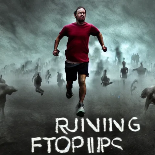 Prompt: running from the apocalypse