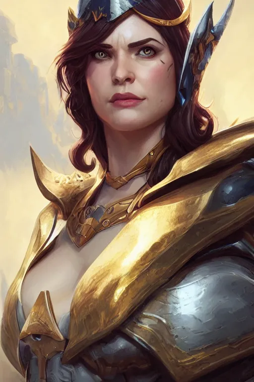 Image similar to amazon valkyrie athena, d & d, fantasy, portrait, highly detailed, headshot, digital painting, trending on artstation, concept art, sharp focus, illustration, art by artgerm and greg rutkowski and magali villeneuve