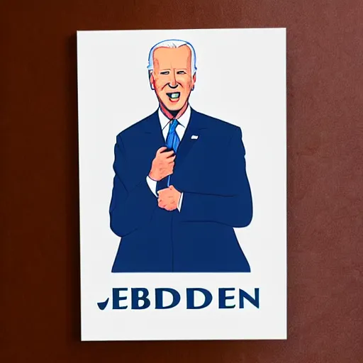 Image similar to joe biden charicature