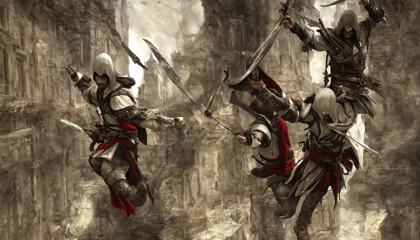 assassin's creed 2 concept art, highly detailed,, Stable Diffusion