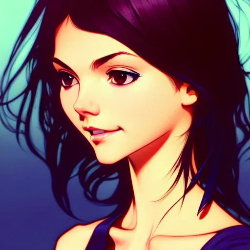 Image similar to a beautiful victoria justice, art by ilya kuvshinov and lois van baarle and alphonse mucha and ross tran and range murata and artgerm, digital art, highly detailed, profile picture, intricate, sharp focus, trending on artstation hq, deviantart, pinterest, unreal engine 5, 4 k uhd image