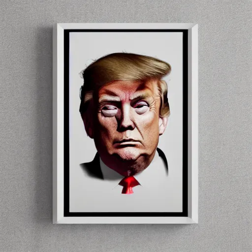 grotesque degrading decaying donald trump lithograph, | Stable ...