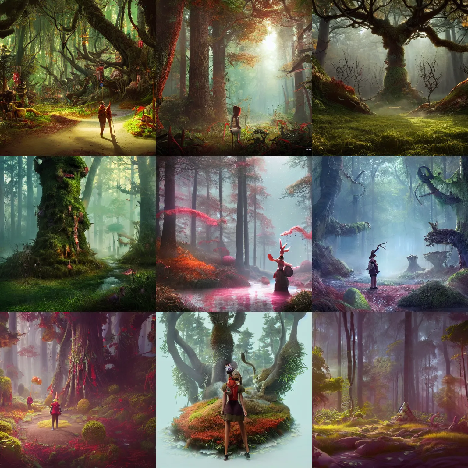 Prompt: A McDonald´s standing in a fantasy forest, Hyperdetailed, artstation, cgsociety, 8k