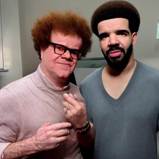 Image similar to Drake and Steve Brule morphs into a new person