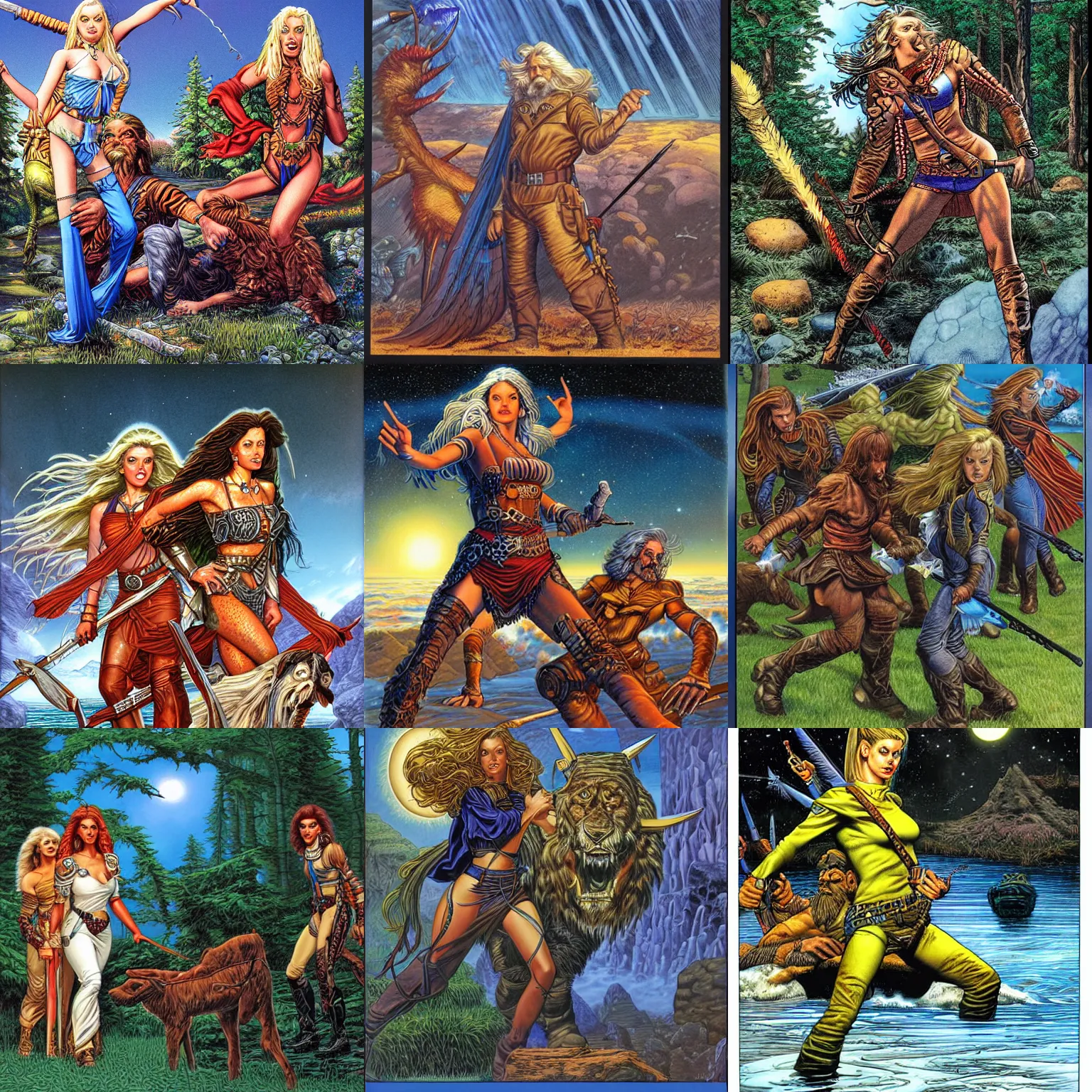 Prompt: an artwork by larry elmore