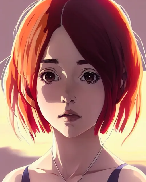 Image similar to portrait Anime as emilia clarke game of thrones girl cute-fine-face, brown-red-hair pretty face, realistic shaded Perfect face, fine details. Anime. game of thrones realistic shaded lighting by Ilya Kuvshinov katsuhiro otomo ghost-in-the-shell, magali villeneuve, artgerm, rutkowski, WLOP Jeremy Lipkin and Giuseppe Dangelico Pino and Michael Garmash and Rob Rey