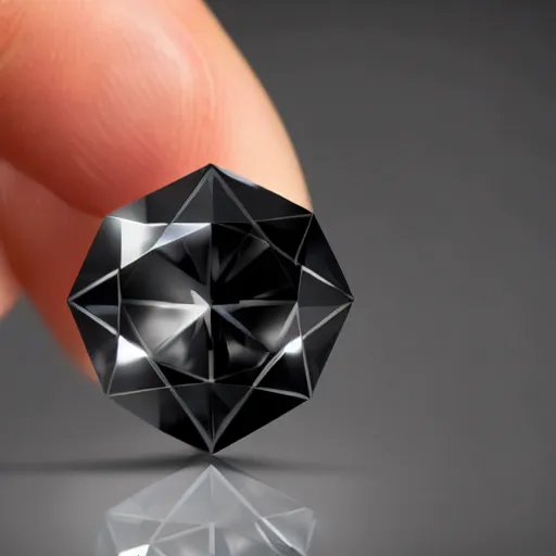 Image similar to a large, shining diamond. It is cut perfectly and reflects the light in a million different ways. All around the diamond are smaller diamonds, all different sizes and shapes. They are all arranged in a symmetrical pattern. The background is a deep black, making the diamonds stand out even more. To the left of the diamond is a man, wearing a suit made of the same material as the diamonds. He is smiling and holding out his hand, as if offering the diamond to the viewer. To the right of the diamond is a woman, also wearing a suit made of diamonds. She has her arms crossed and a look of disdain on her face.