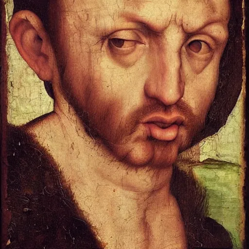 Image similar to portrait of a very stressed, angry hamster, renaissance art, highly detailed, trending on Artstation