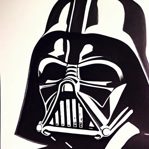 Prompt: darth vader drawn by a child, realistic, high detail,