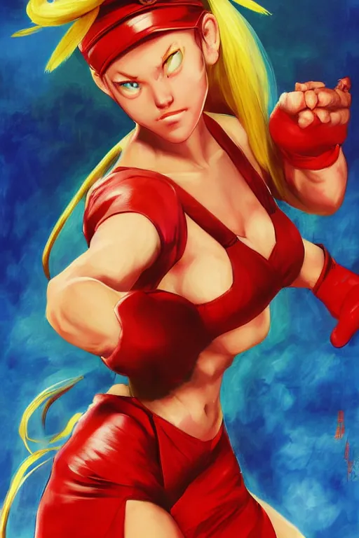 Prompt: Movie poster of Street Fighter, Cammy, by Rockin Jelly Bean, ilya repin, 8k, hd, high resolution print