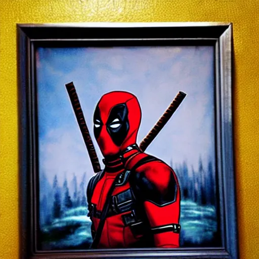 Image similar to Deadpool by Bob Ross