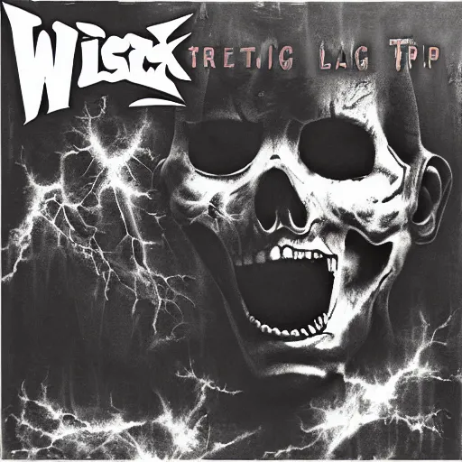 Image similar to static x wisconsin death trip with screaming man on the album cover,