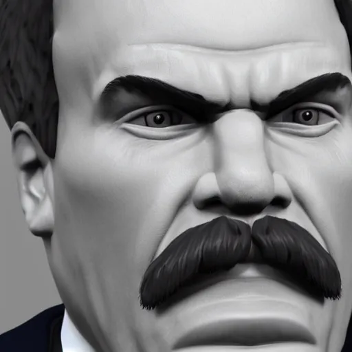 Image similar to close up portrait of friedrich nietzsche, photorealistic unreal engine render, ultra high details