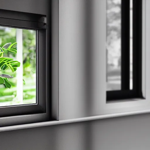 Image similar to 3 d rendered image of a hand opening window, fresh air blender 3 d keyshot unreal engine