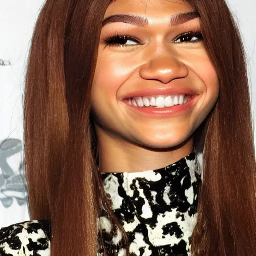 Image similar to zendaya as a frog,