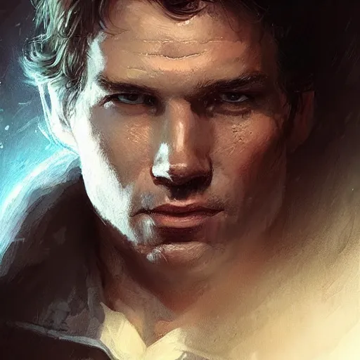 Image similar to portrait of a man by greg rutkowski, the father of han solo, star wars expanded universe, he is about 3 0 years old, highly detailed portrait, digital painting, artstation, concept art, smooth, sharp foccus ilustration, artstation hq