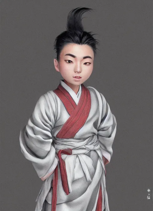 Prompt: full body portrait of a male daoshi wearing a daopao by wlop, wuxia, xianxia, daoshi, taoist priest, taoist master, doll, reflective metallic skin, daopao, taoist robe, noragi, realistic, anatomically accurate, fantasy illustration, artstation, wlop, hi - res, 4 k.