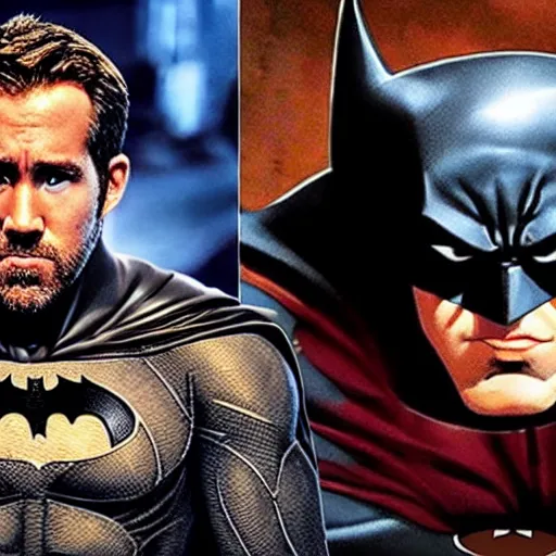 Image similar to Ryan Reynold as batman