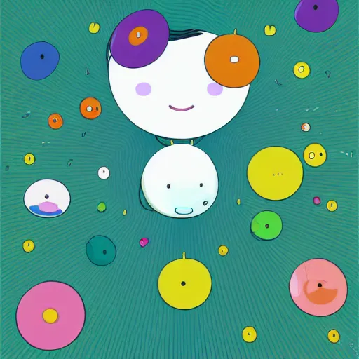 Image similar to dream seed by Chiho Aoishima, vectorized