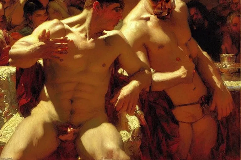 Image similar to renaissance, painting by gaston bussiere, craig mullins, j. c. leyendecker, tom of finland