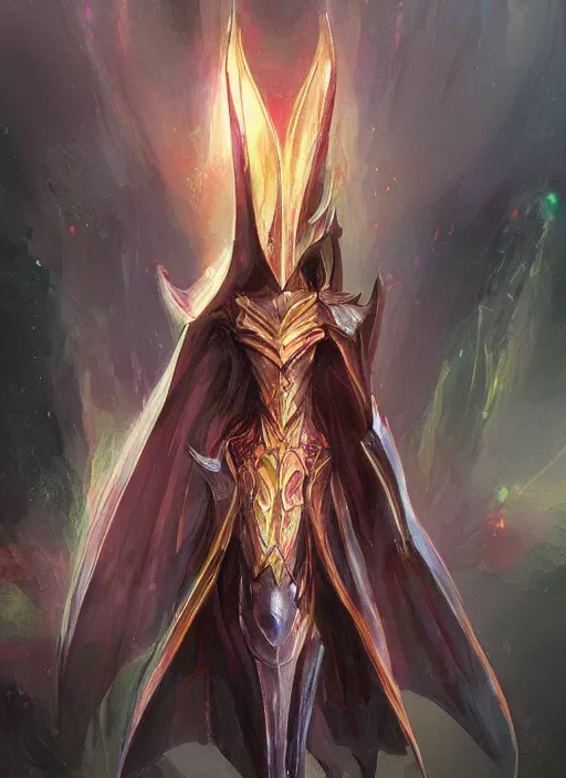 Prompt: sauron wearing a rainbow dress, elegant, digital painting, concept art, smooth, sharp focus, illustration, from starcraft by ruan jia and mandy jurgens and artgerm and william - adolphe bouguerea