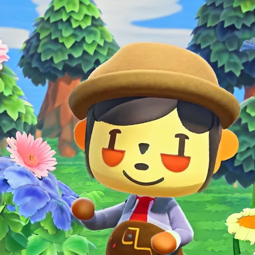 Prompt: realistic painting of animal crossing highly detailed trending on art station