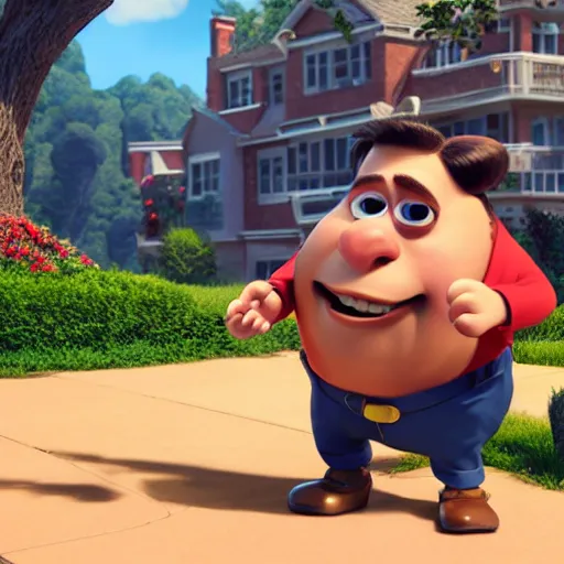 Image similar to steve carell as a pixar disney character from up ( 2 0 0 9 ), unreal engine, octane render, 3 d render, photorealistic